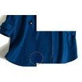 JC精品*平價優質服裝-韓版甜美氣質修身顯瘦肩張雙排釦寶石藍毛尼大衣外套