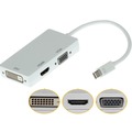 迷你 mini DP轉VGA+HDMI+DVI線三合一轉換器 雷電 mini DisplayPort轉接線 大DP