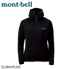 【Mont-Bell 日本 女 Trail Action Parka 連帽外套《黑》】1106543/刷毛外套/四向彈性/排汗休閒外套/透氣排汗