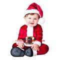 BABY035聖誕寶寶造型服聖誕節外出棉服男女嬰兒連身套裝