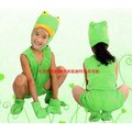 A067可愛兒童小青蛙兩件式動物裝化裝舞會表演造型派對服