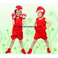 A064可愛兒童紅狐狸兩件式動物裝化裝舞會表演造型派對服