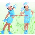 A065可愛兒童小藍貓兩件式動物裝化裝舞會表演造型派對服