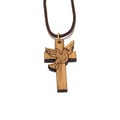 天主教聖物 以色列進口 十字架 橄欖木 項鍊 掛飾 13-19