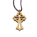 天主教聖物 以色列進口 十字架 橄欖木 項鍊 掛飾 13-30