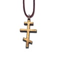 天主教聖物 以色列進口 十字架 橄欖木 項鍊 掛飾 13-31