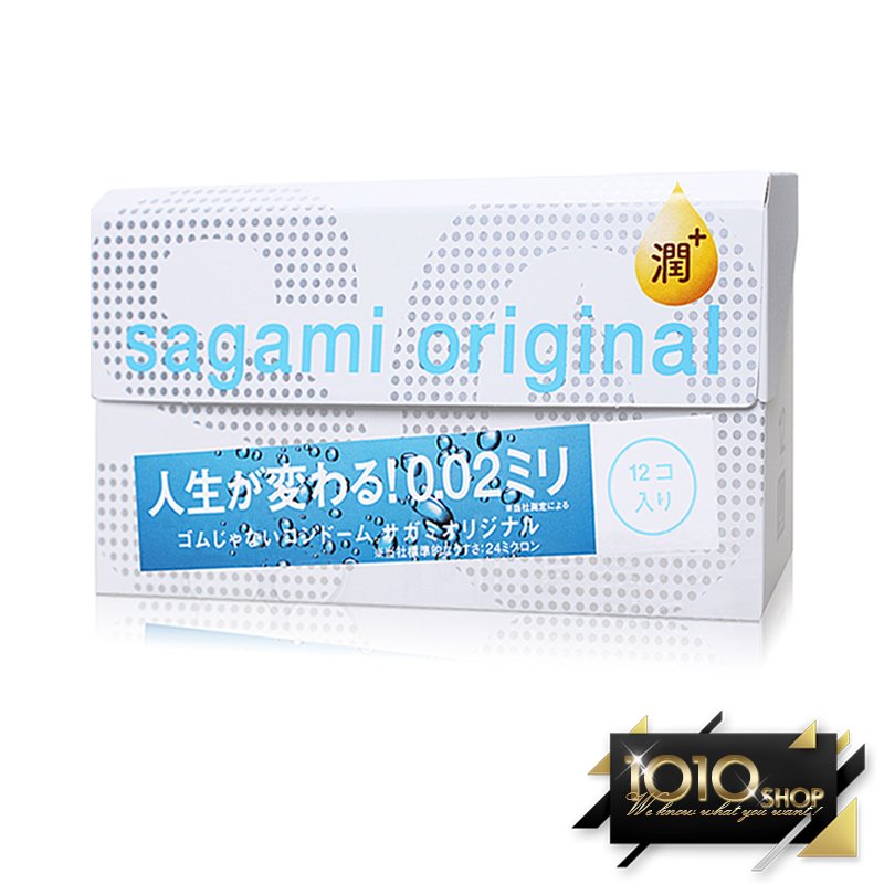 【1010SHOP】相模元祖 SAGAMI Sagami 002 0.02 超激薄 超潤滑 55mm 保險套 12入 避孕套
