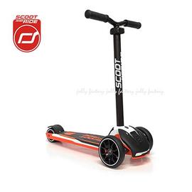 奧地利 Scoot &amp; Ride Cool Kick5 滑板車 -紅色 /炫輪滑步車.LED炫光閃輪