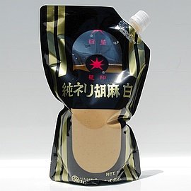 日本九鬼KUKI星印 100%天然「白」胡麻醬1KG 日本原裝 100%純白芝麻 細緻研磨 經農藥重金屬黃麴毒素酸價檢測 香濃細緻不焦苦
