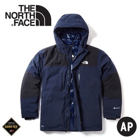 【The North Face 美國 男 GORE-TEX羽絨外套《海軍藍》】46GH/防水外套/羽絨衣
