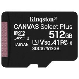 Kingston 金士頓 Canvas Select Plus microSDXC 512GB 記憶卡 SDCS2/512GB