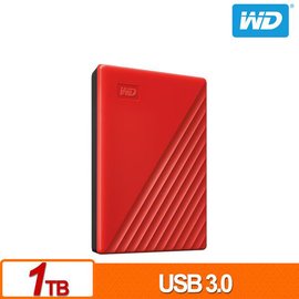 WD My Passport 1TB 紅色 2.5吋 USB3.0 外接硬碟 WDBYVG0010BRD-WESN
