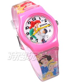 Disney 迪士尼 日本機芯 華特 小美人魚 童話公主 卡通手錶 兒童手錶 粉紅 D小美人魚小P5