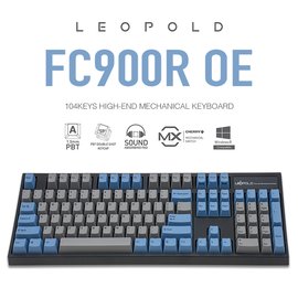| MOJO | 韓國LeoPold FC900R OE機械鍵盤 藍灰 紀念版 2019 OEM高 PBT二色成型鍵帽 英文 茶/青/紅