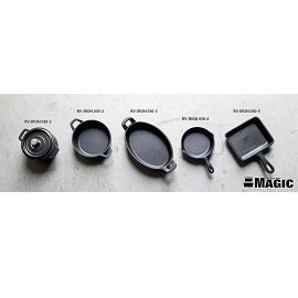 [ MAGIC ] 迷你系列鑄鐵鍋盤 5件組 / 荷蘭鍋 / RV-IRON 030