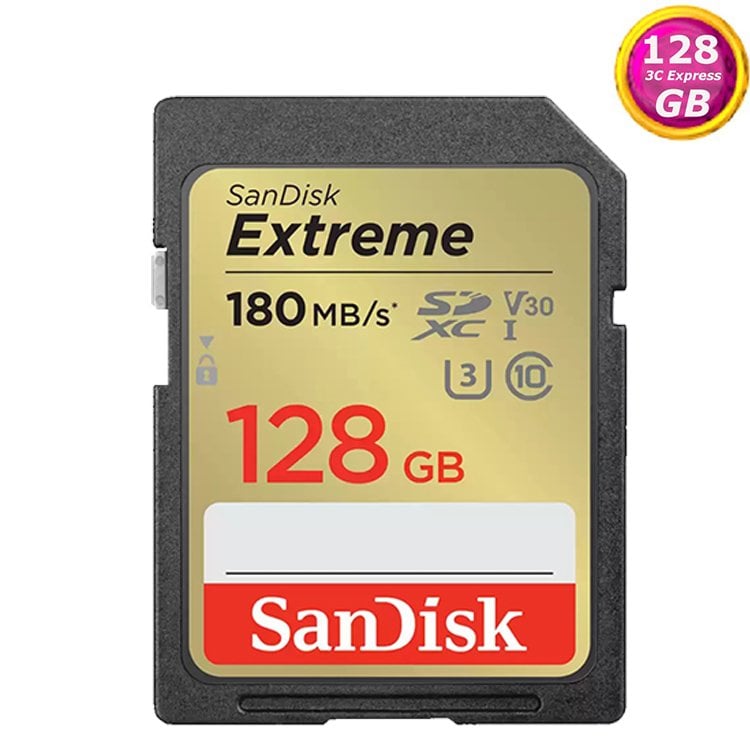 SanDisk 128GB 128G SD【180MB/s Extreme】SDXC SDSDXVA-128G 4K U3 A2 V30 相機記憶卡