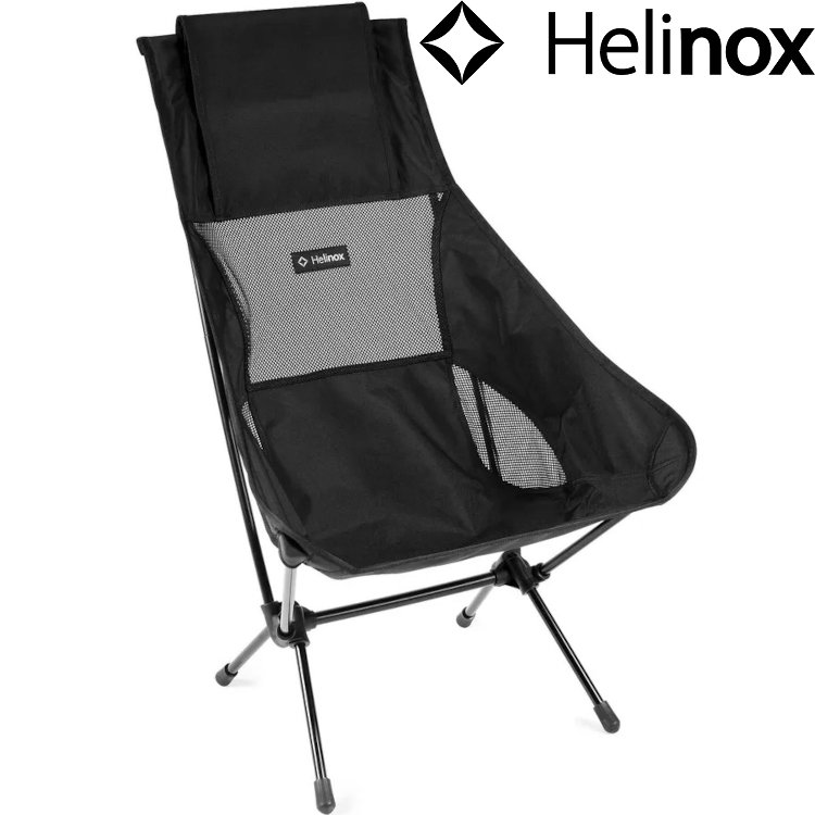 Helinox Chair Two 高背戶外椅/輕量摺疊椅/DAC露營椅 12886R1 全黑 All Black
