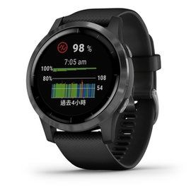 GARMIN vivoactive 4 GPS 智慧腕錶-石墨黑