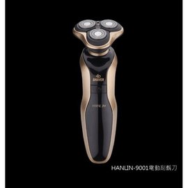 （強強滾）HANLIN-9001 金 智能防夾全身水洗4D-電動刮鬍刀(防水7級) 通用飛利浦刀頭