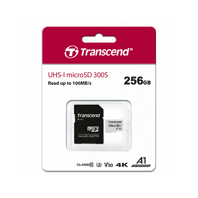 創見256GB UHS-I U3A1 microSD with Adapter(含轉卡) 記憶卡