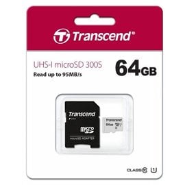 創見64GB UHS-I U1 microSD with Adapter(小卡含轉卡) 記憶卡