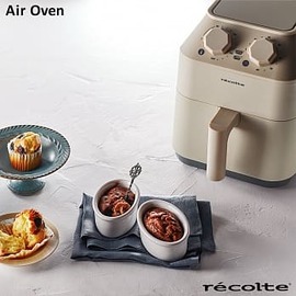 recolte 日本麗克特 Air Oven 氣炸鍋RAD-1-W 奶油白