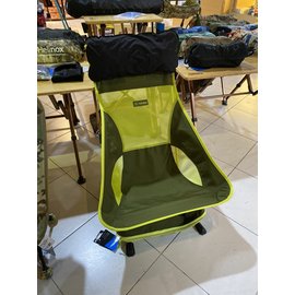 ├登山樂┤韓國 Helinox Beach Chair 輕量高背矮腳椅 / Green Block 黃綠色 # 10675