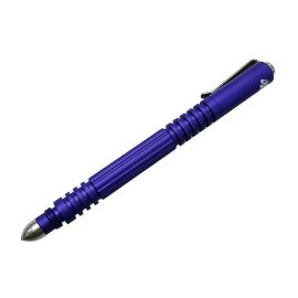 Rick Hinderer 鋁製噴砂戰術小型防衛筆(紫藍) -#RH INV ALUM-MATTE PURPLE