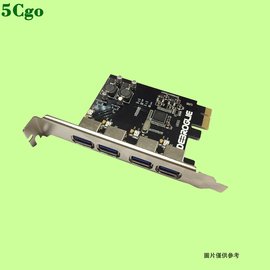 5Cgo【代購七天交貨】Mac Pro USB 3.0擴展卡4口桌上型PCI-E轉接卡無需外接電源免驅545471512379
