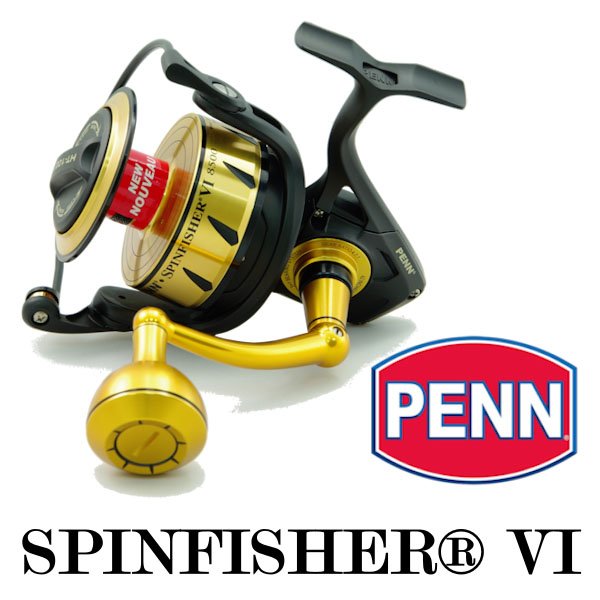 ◎百有釣具◎PENN SPINFISHER® VI (SS6) 紡車捲線器 規格:SSVI 4500 強悍的全金屬機身、側板