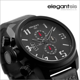ELEGANSIS (ELJT48-OG04LC)T硬派風格？陸海空三軍特別仕樣限定腕錶-空軍灰