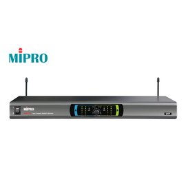MIPRO 嘉強 1U雙頻道UHF固定頻率自動選訊接收機 無線麥克風 MR-823