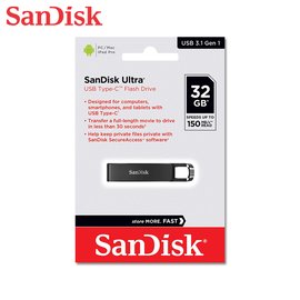 SanDisk Ultra 32G USB Type-C 高速 150MB 傳輸 (SD-CZ460-32G) 隨身碟