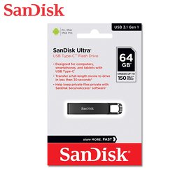 SanDisk Ultra 64G USB Type-C 高速 150MB 傳輸 (SD-CZ460-64G) 隨身碟