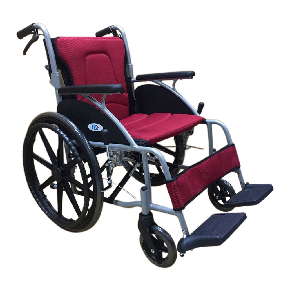 來而康 富士康 機械式輪椅 FZK-2500 弧形(中輪) 手動輪椅 外出輪椅 居家輪椅 輕量型輪椅 輪椅補助B款 贈 輪椅置物袋 FZK2500