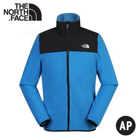 【The North Face 男 刷毛外套《天空藍》】49AE/夾克/輕柔刷毛抓絨保暖/中層衣
