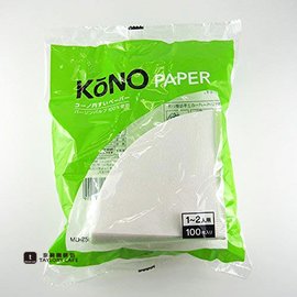 【日本 KONO 】 MD-25W 酸素漂白濾紙 100入/包（1~2人）