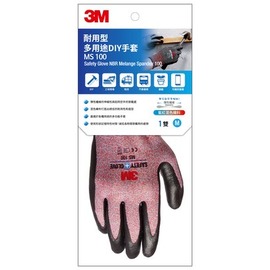 3M™ 耐用型多用途DIY手套 MS-100M(紅色/M)