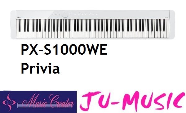 造韻樂器音響- JU-MUSIC - CASIO PX-S1000WE Privia 數位鋼琴單主機