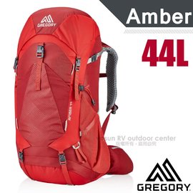 【GREGORY】AMBER 44 女款專業健行登山背包(附全罩式防雨罩+VersaFit 可調式懸架系統)/ 126868-T430 火鶴紅