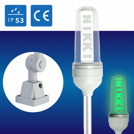 (日機)LED警示燈 -3組- 客製化-Logo雷雕 三色燈/警示/報警燈NLA70DC-3B1D 適用各類機械,自動化設備使用