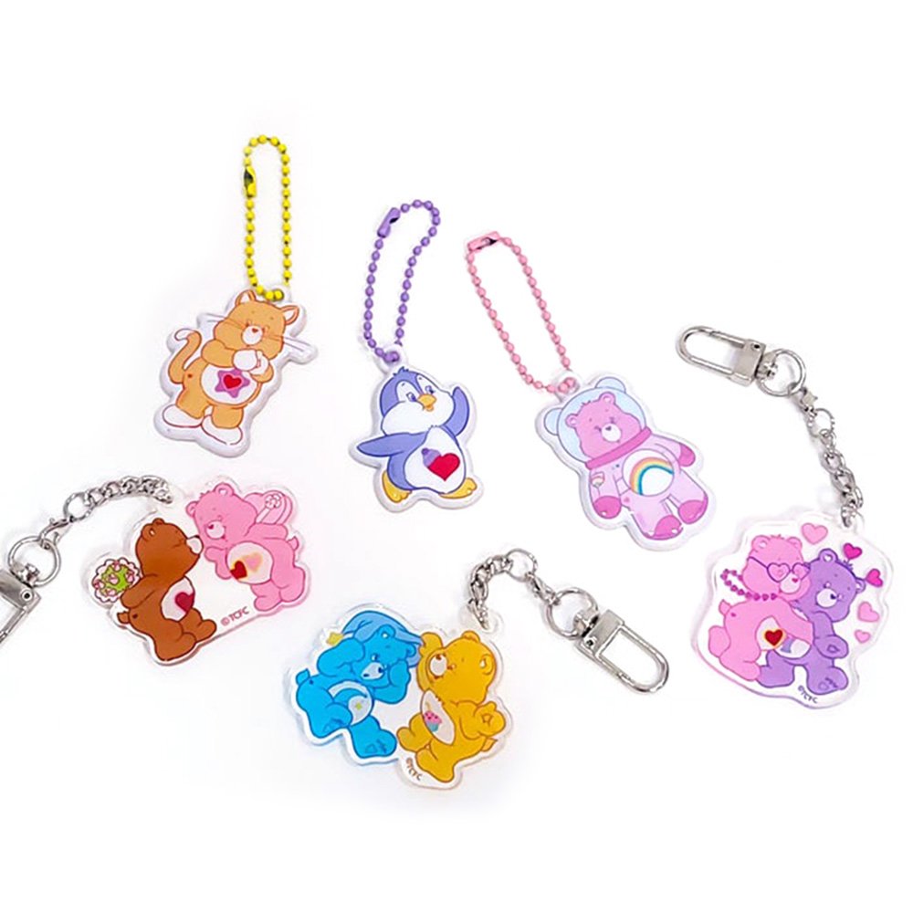 彩虹熊 Care Bears 鑰匙圈 吊飾 裝飾 拉鍊圈 愛心熊 包包配件