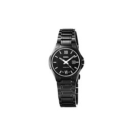 BIBA碧寶錶系列,羅馬日期圓形IP黑電鍍30mm防水藍寶石水晶鏡面女錶,黑面B32BS003B
