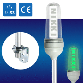 (日機)LED警示燈 -3組- 客製化-Logo雷雕三色燈/警示/報警燈NLA70DC-3B2D適用各類機械,自動化設備使用