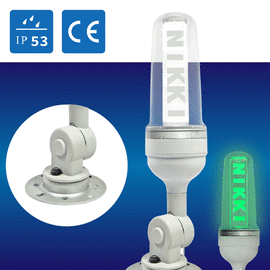 (日機)LED警示燈 -3組- 客製化-Logo雷雕三色燈/警示/報警燈NLA70DC-3B3D適用各類機械,自動化設備使用