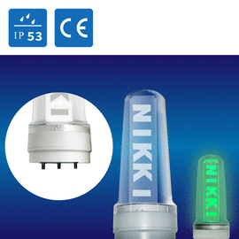 (日機)LED警示燈 -3組-客製化-Logo雷雕三色燈/警示/報警燈NLA70DC-3B6D適用各類機械,自動化設備使用