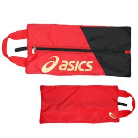 (B3) ASICS 亞瑟士 鞋袋 手提包 透氣 台灣製 Y12001-23 紅 [陽光樂活]
