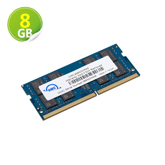 8GB OWC Memory 2666MHZ DDR4 SO-DIMM PC4-21300 適用 iMac 5K 2019 和 Mac mini 2018
