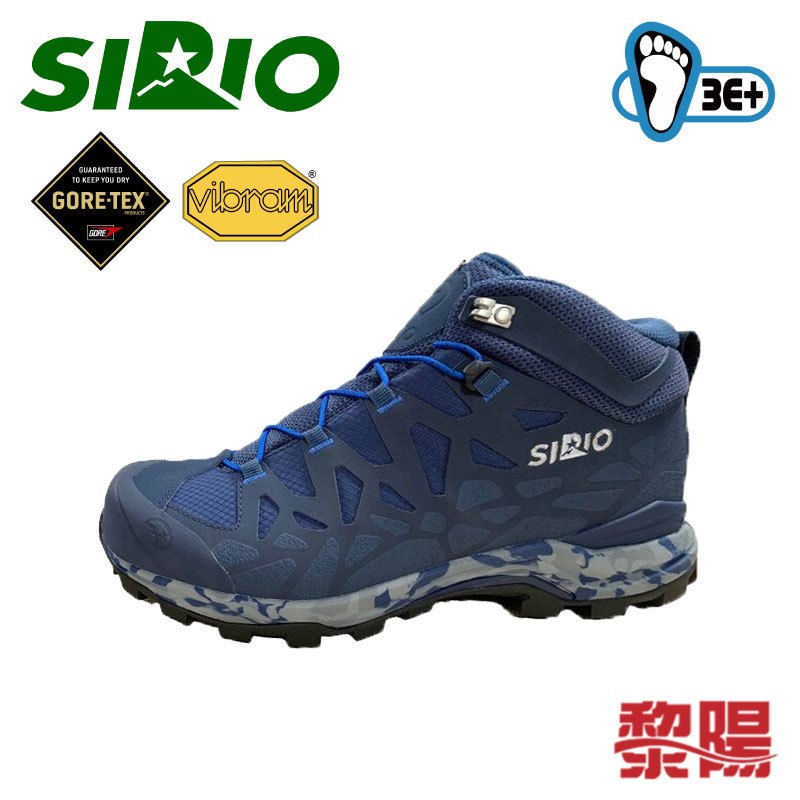 【黎陽戶外用品】日本 SIRIO PF156DE Gore-Tex 中筒多功能健行鞋 丹寧藍 男款 登山鞋/3E+寬楦/東方人腳型/黃金大底 33SI0156-BA