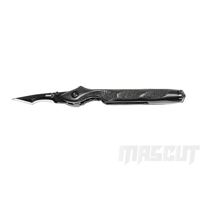 宏均-BOKER 筆型/飛角魚折刀&amp;玻璃擊破器 黑色-折刀 / AD-B/01BO047